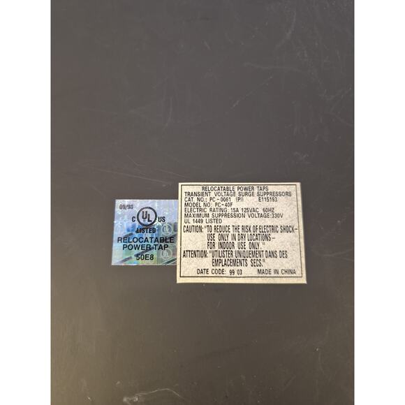 Mirco Innovations PC Accessories 36011/P10045 Power Tap Surge Protector Vintage - Picture 6 of 7